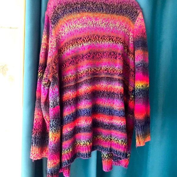 Lane Bryant Vibrant Multicolor Cardigan - Picture 2 of 2